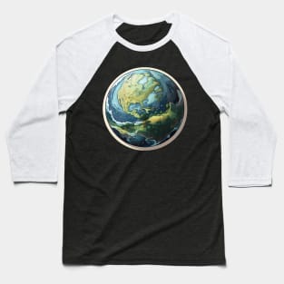 Fantasy Earth Globe Baseball T-Shirt